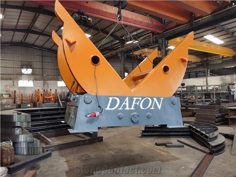 Granite Quarry Block Chain Type Stone Turnover Machine
