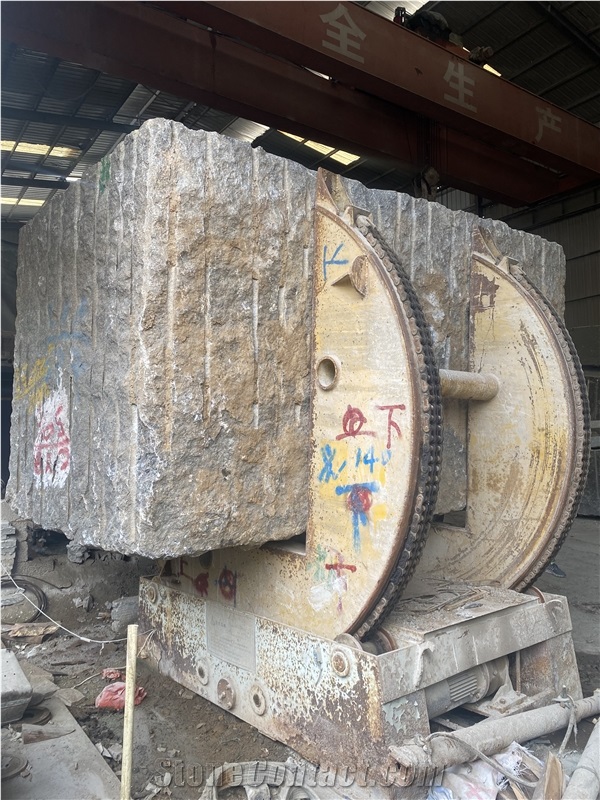 Granite Quarry Block Chain Type Stone Turnover Machine