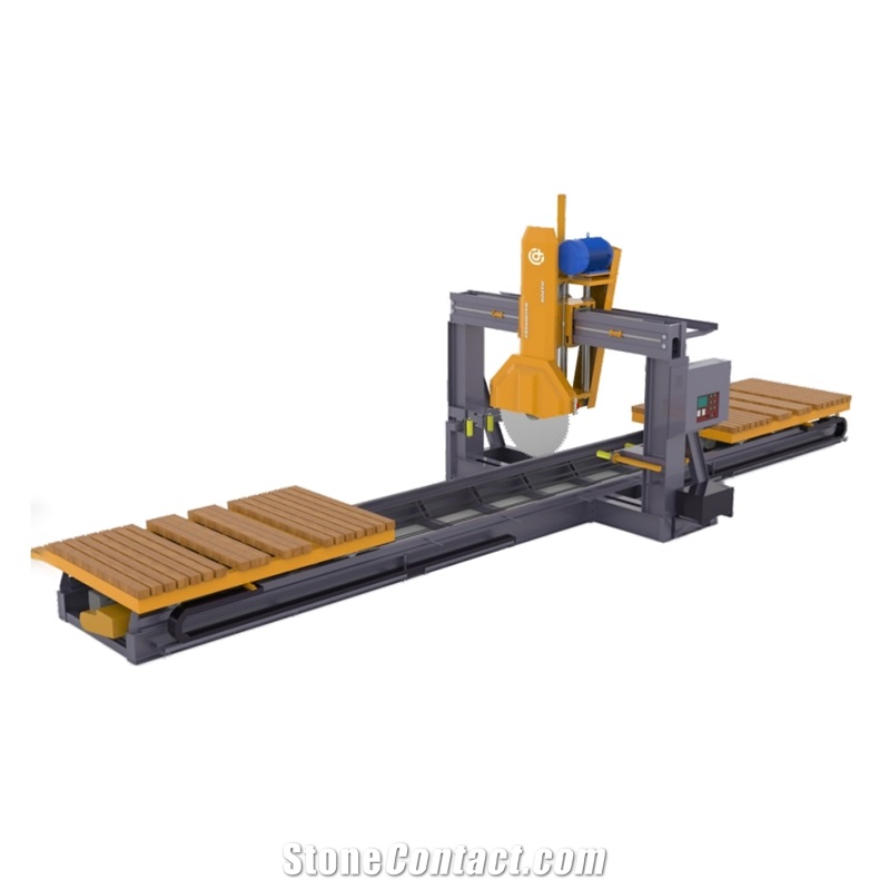 Kerb Stone Edge Cutting Machine With Double Trolley