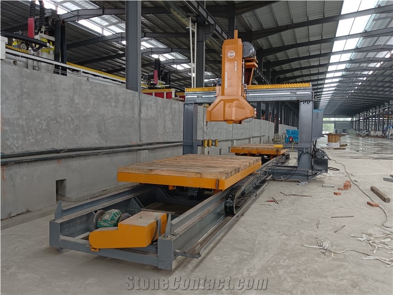 Kerb Stone Edge Cutting Machine With Double Trolley