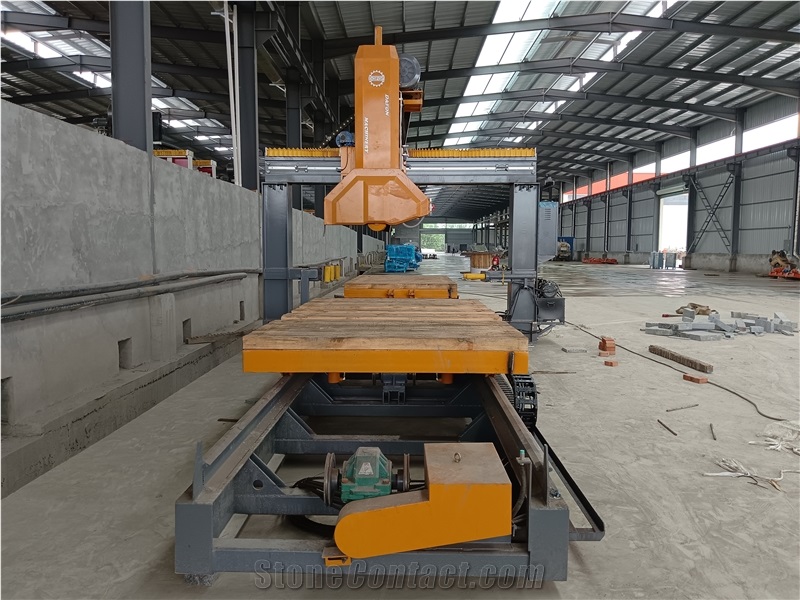 Kerb Stone Edge Cutting Machine With Double Trolley