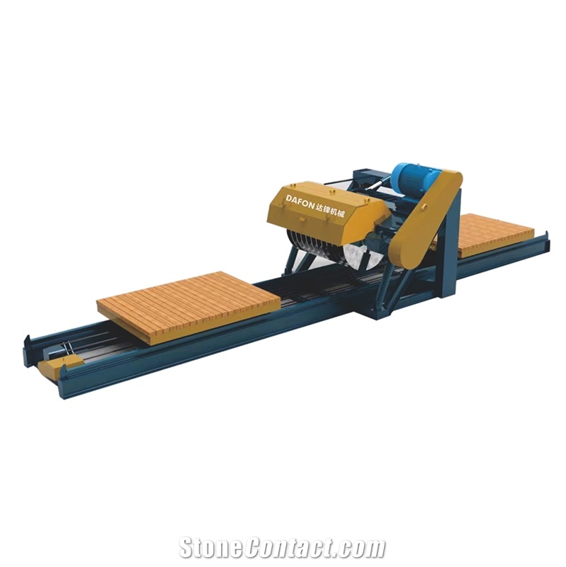Slicing Machine For Kerbstone With Two Worktables