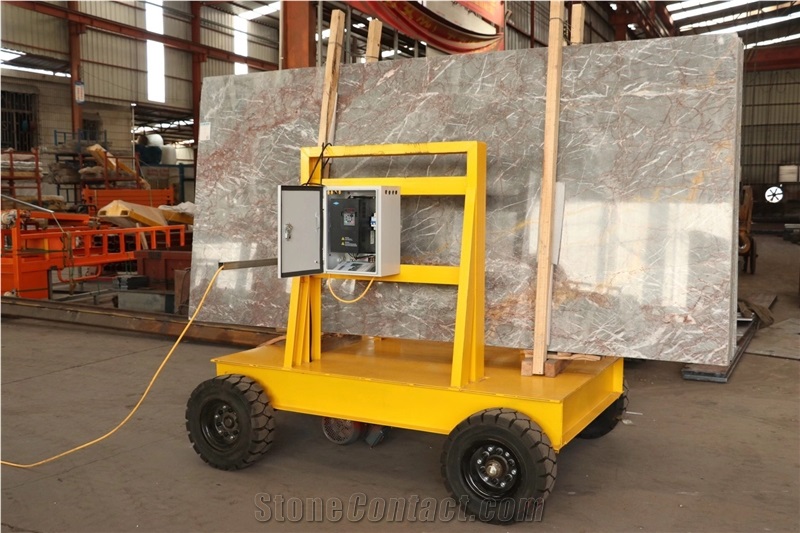 Remote Control Shuttle Cart Loading Move Stone Marble Slab