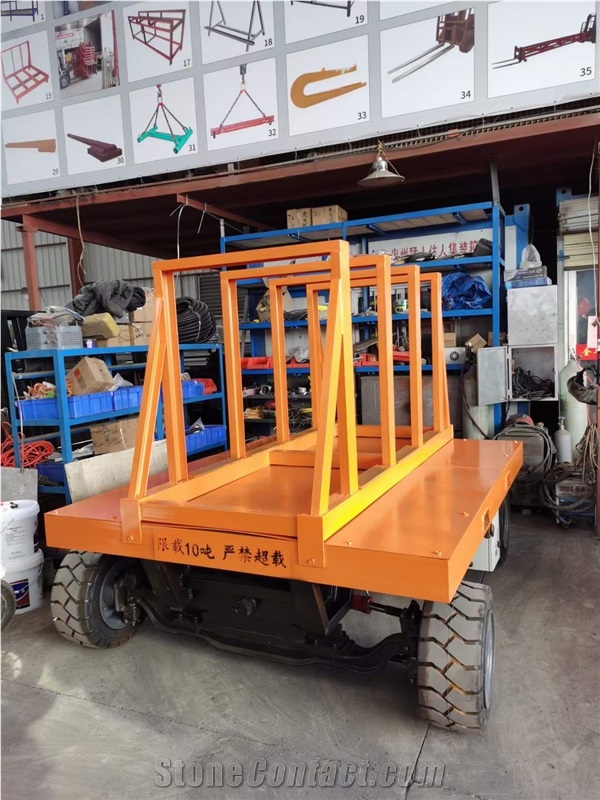 Remote Control Shuttle Cart Loading Move Stone Marble Slab