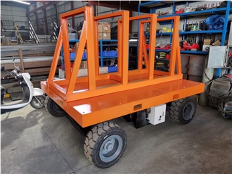 Remote Control Shuttle Cart Loading Move Stone Marble Slab