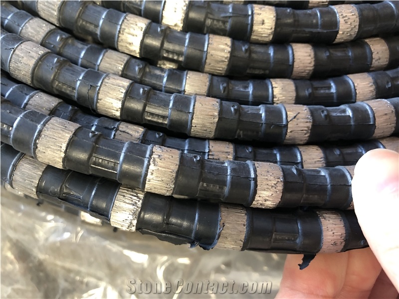 Rubber Diamond Wire Rope Saw For Stone Quarry Granite Marble