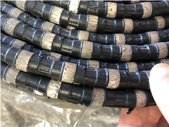 Rubber Diamond Wire Rope Saw For Stone Quarry Granite Marble