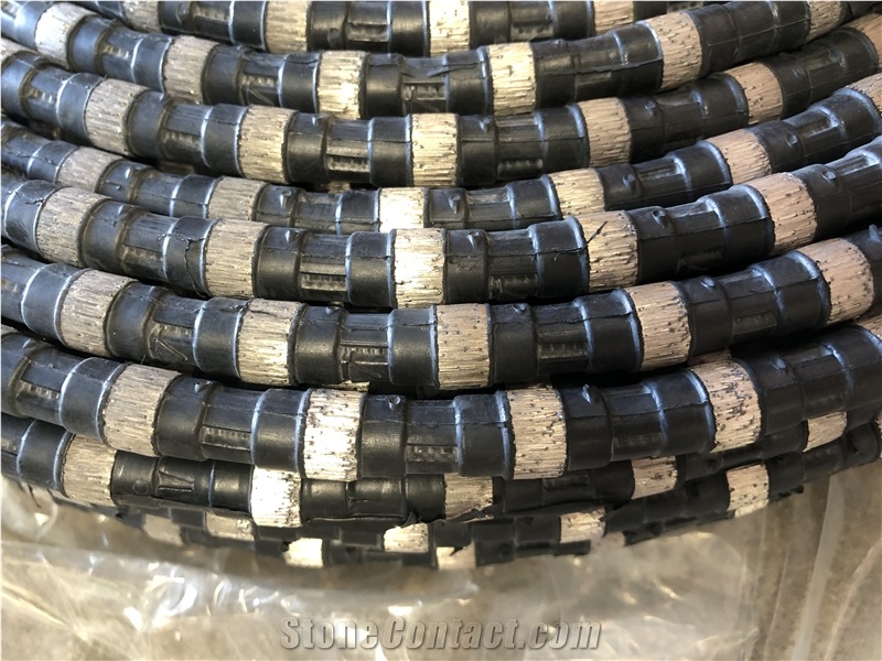 Rubber Diamond Wire Rope Saw For Stone Quarry Granite Marble