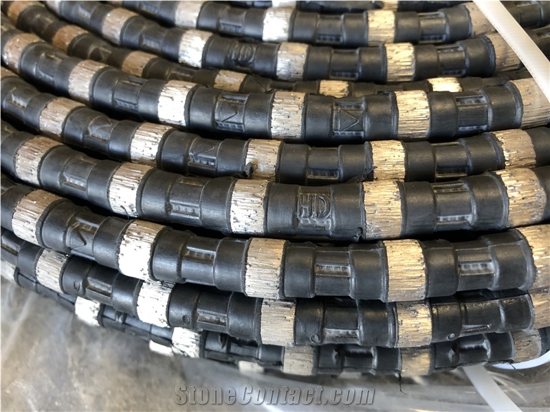 Rubber Diamond Wire Rope Saw For Stone Quarry Granite Marble