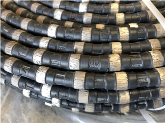 Rubber Diamond Wire Rope Saw For Stone Quarry Granite Marble