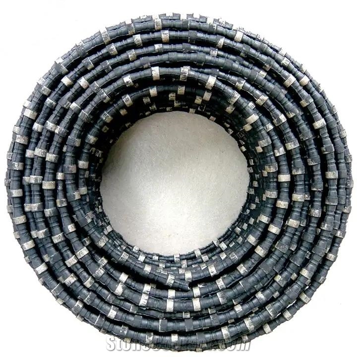 Rubber Diamond Wire Rope Saw For Stone Quarry Granite Marble