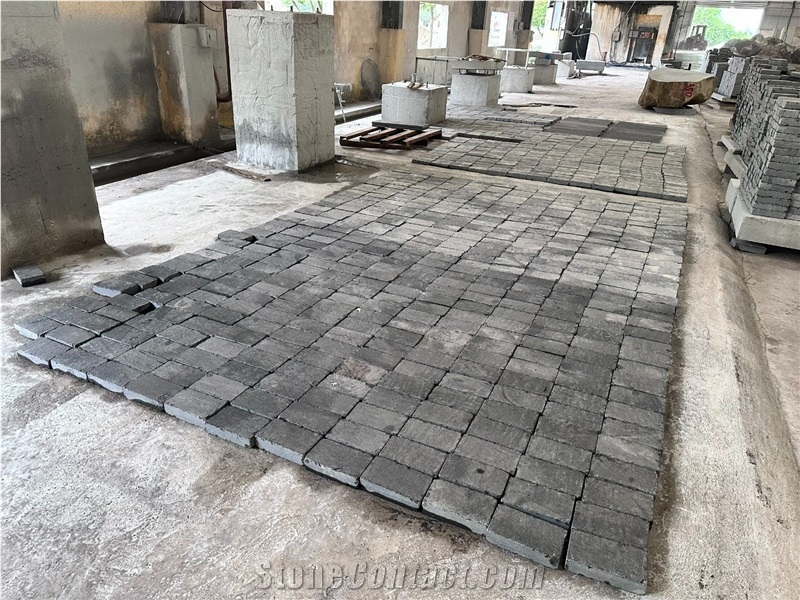 Black/Grey Basalt Paving Stone, Cobble Stone