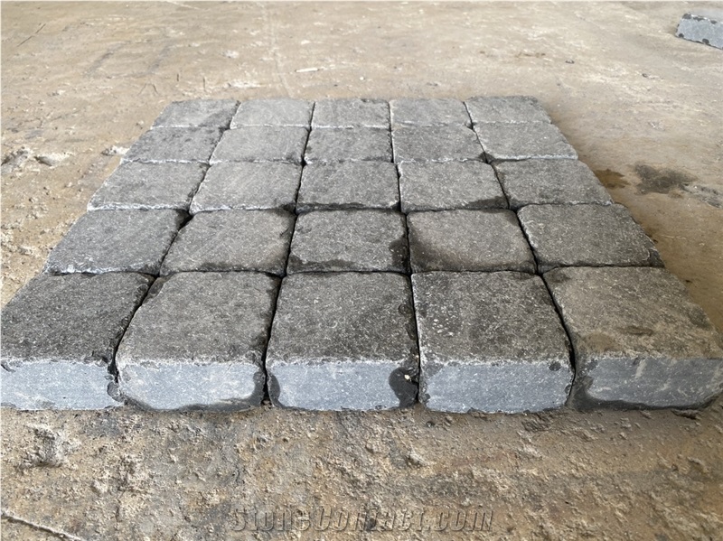 Black/Grey Basalt Paving Stone, Cobble Stone