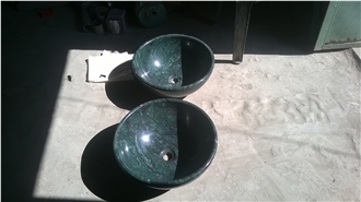 Green Marble Sink, Marble Wash Bowls,Green Stone Sinks