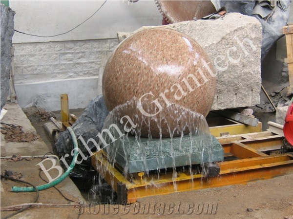 Sculpture Landscaping Garden Rolling  Floating Ball Fountain