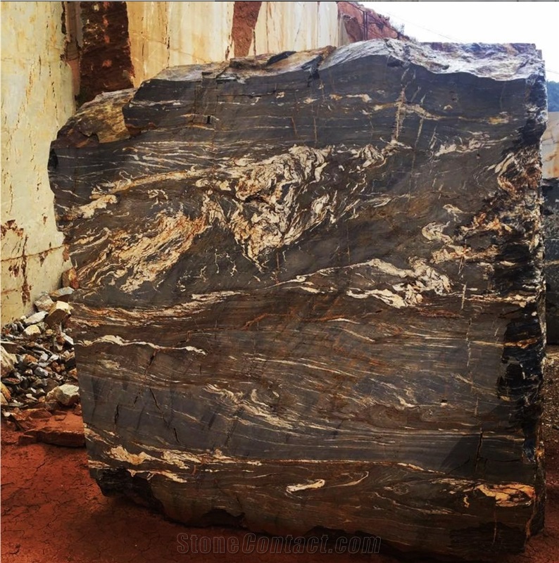Golden Night Marble Blocks