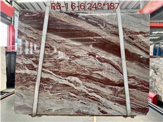 Arabescato Orobico Rosso Marble Slabs
