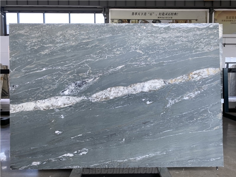 Botanic Wave Quartzite Slab Leathertiles