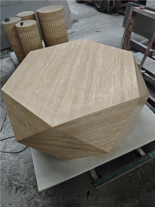 Customized  Travertine Center Table