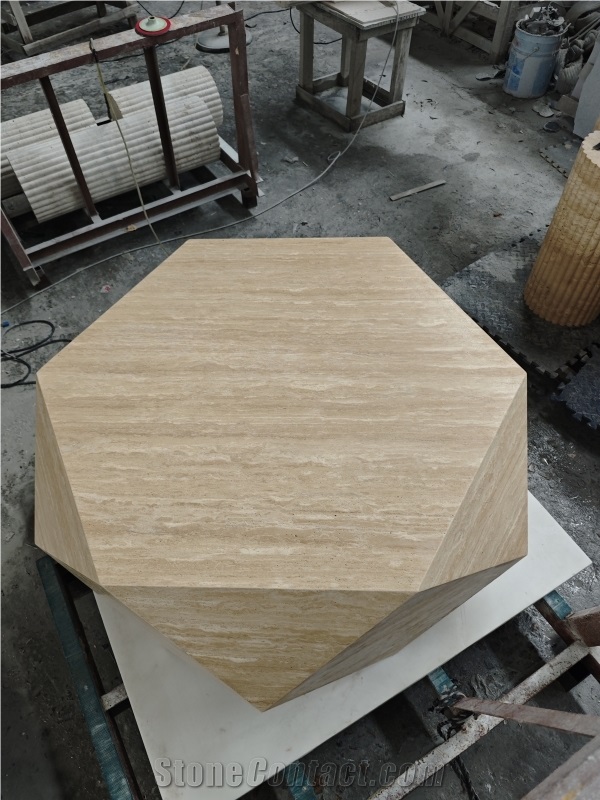 Customized  Travertine Center Table