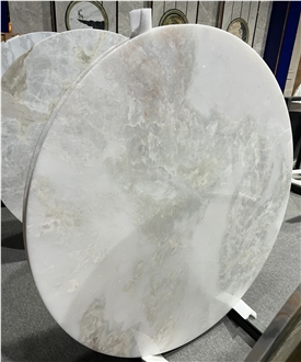 Polished Fantasy White Marble Slab For Tiles