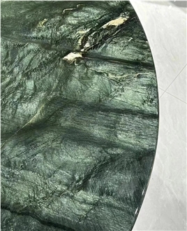 Polished Wall Floor Tiles Versace Green Quartzite Slab
