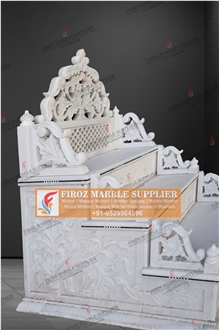 Banswara White Marble Steps Minbar Design For Mosque Banswara White Marble Steps Minbar Design For Mosque