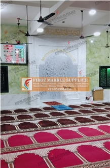 White Marble Mosque Mihrab
