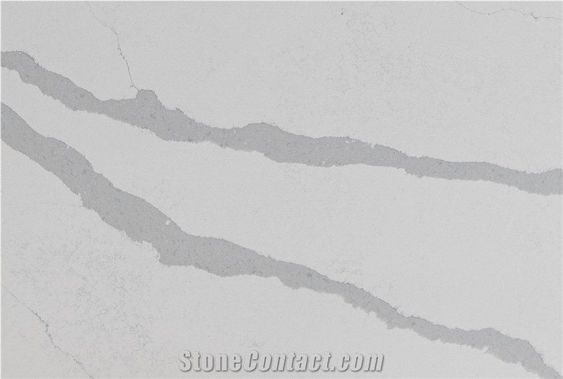 Artificial Quartz White Engineered Stone Slabs