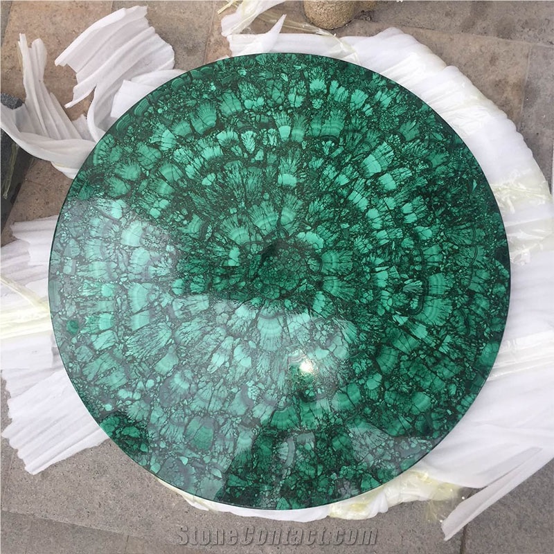 Peacock Green Jade Tiles Slabs Semi-Precious Stone