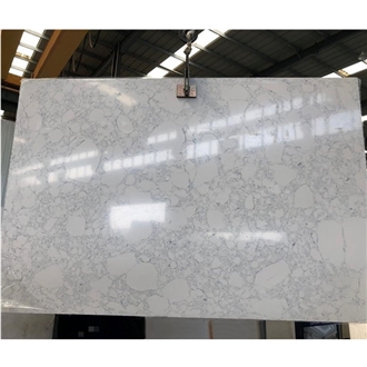 White Arabescato Slabs Artificial Quartz Slabs