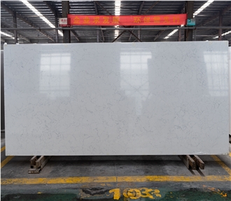 White Arabescato Slabs Artificial Quartz Slabs
