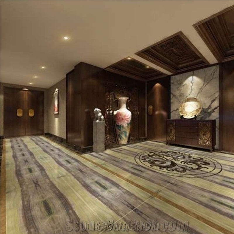 Chinese Jade Green And Blue Marble Tiles Slabs