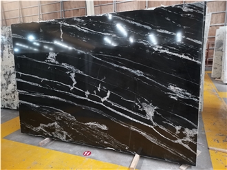 Cosmic Black Granite Stone Slabs For Flooring