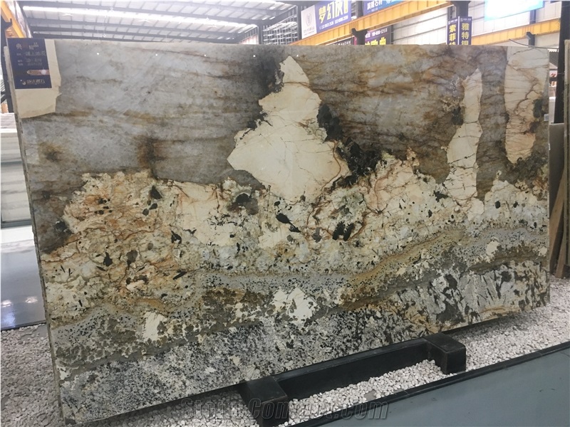 Luxury Translucent Stone Brazilian Quartzite Slabs