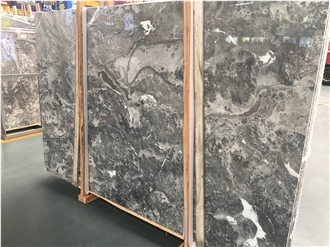 Romantic Gray Marble Slabs Cappuccino Grey Flooring