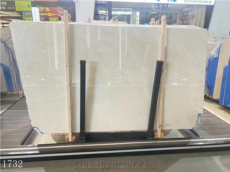 Bai Yulan Beige Marble Slab Tiles Bailuan Turcamar Stone