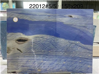 Brazil Azul Imperial Quartzite Large Size Blue Slab Polished