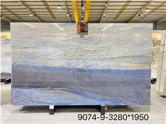 Brazil Blue Azul De Quartzite Azul Macaubas Slab In China