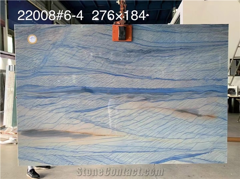 Brazil Blue Azul De Quartzite Azul Macaubas Slab In China