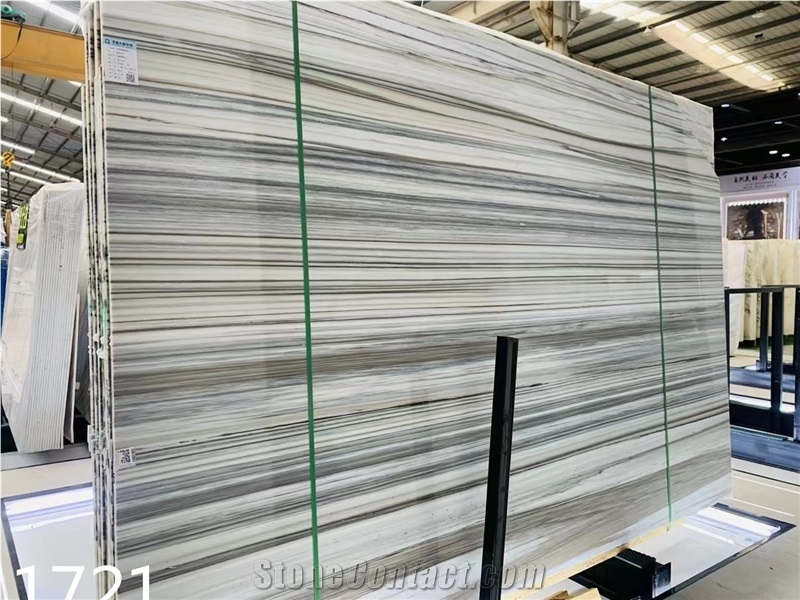 Marmara Zebra Marble Slabs Equator Marmara Semi White Stone