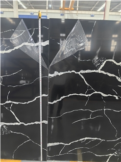 Calacatta5090 Black Custom Sink Premium Kitchen Countertops