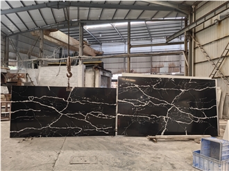 Goldtop Artificial Stone Countertop Kitchen Quartz Nero