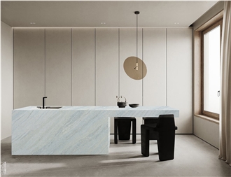 GOLDTOP OEM/ODM 6039 Blue Crystal Quartz Slabs