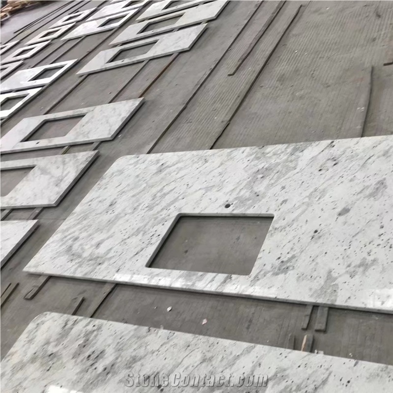 GOLDTOP Andromeda White Granite Vanity Tops