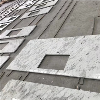 GOLDTOP Andromeda White Granite Vanity Tops