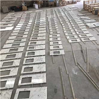 GOLDTOP Andromeda White Granite Vanity Tops