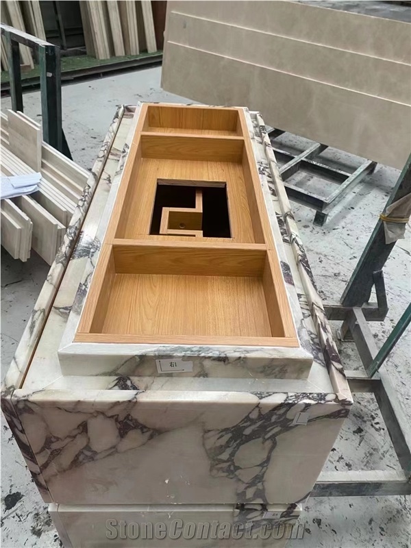 Goldtop New Natural Calacatta Viola Marble Tiles Slabs