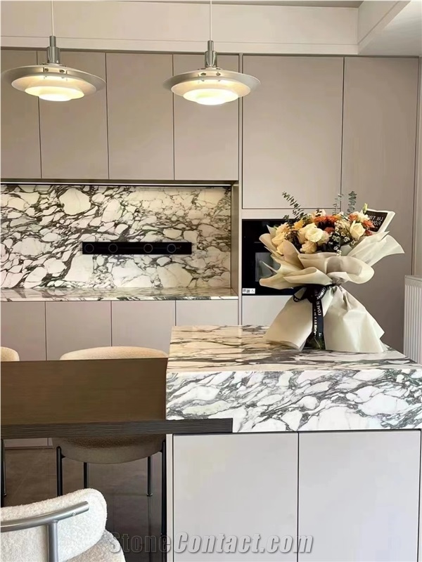 Goldtop New Natural Calacatta Viola Marble Tiles Slabs