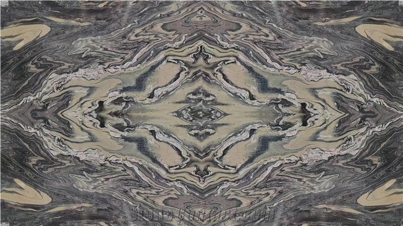 Goldtop New Natural Italy Kinawa Violet Marble Tiles Slabs